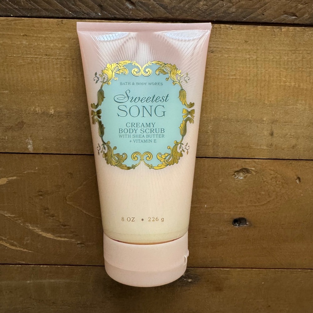 Bath and Body Works Sweetest Song Creamy Body Scrub 8 oz Shea Butter Vitamin E